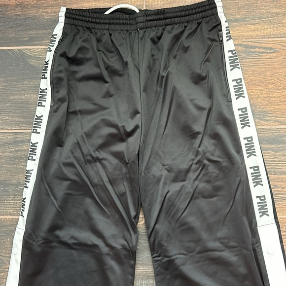 💖 Victoria’s Secret PINK Relax Straight Track Pants with 2 Zipper Pockets - Picture 2 of 12